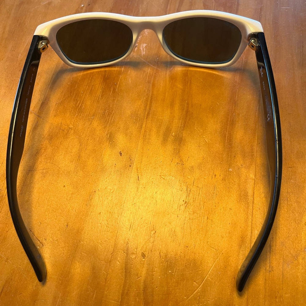 Ray-Ban White and Black Sunglasses - Picture 5 of 6